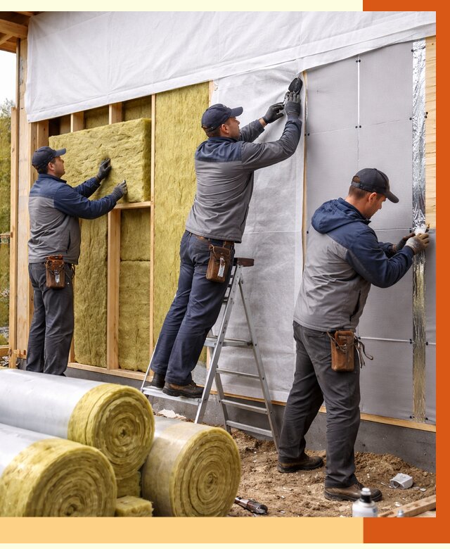 Утепление каркасного дома в Лянторе от 4300 руб./м2 — профессионально | ТепломастерЛнт