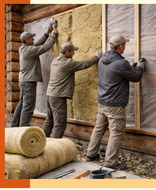 Утепление деревянного дома в Лянторе эффективными технологиями