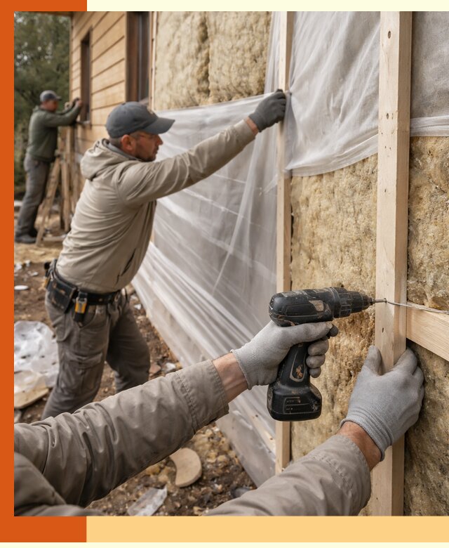 Утепление дома из бруса в Лянторе качественно и долговечно