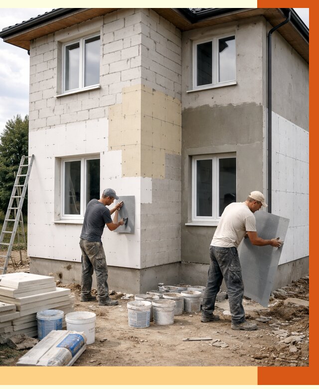 Утепление дома из газобетона в Лянторе от 4300 руб./м² — заказать у ТепломастерЛнт