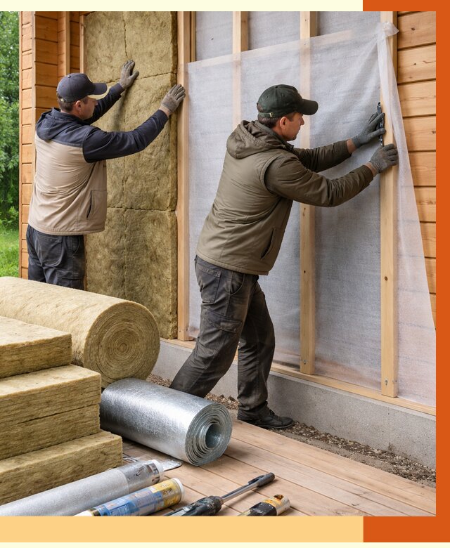 Утепление дома из двойного бруса в Лянторе от 4914 руб./м² — ТепломастерЛнт под ключ