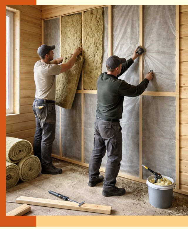 Утепление дома из минибруса в Лянторе: комплексные теплоизоляционные работы