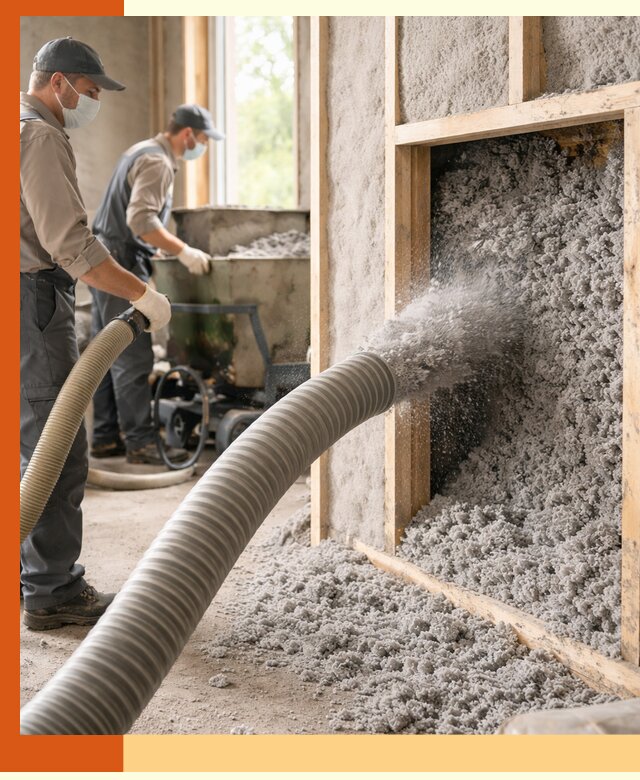 Утепление коттеджа эковатой в Лянторе с гарантией качества