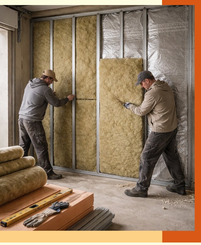 Утепление гаража изнутри в Лянторе от 7678 руб/м2 — работы и цена | ТепломастерЛнт