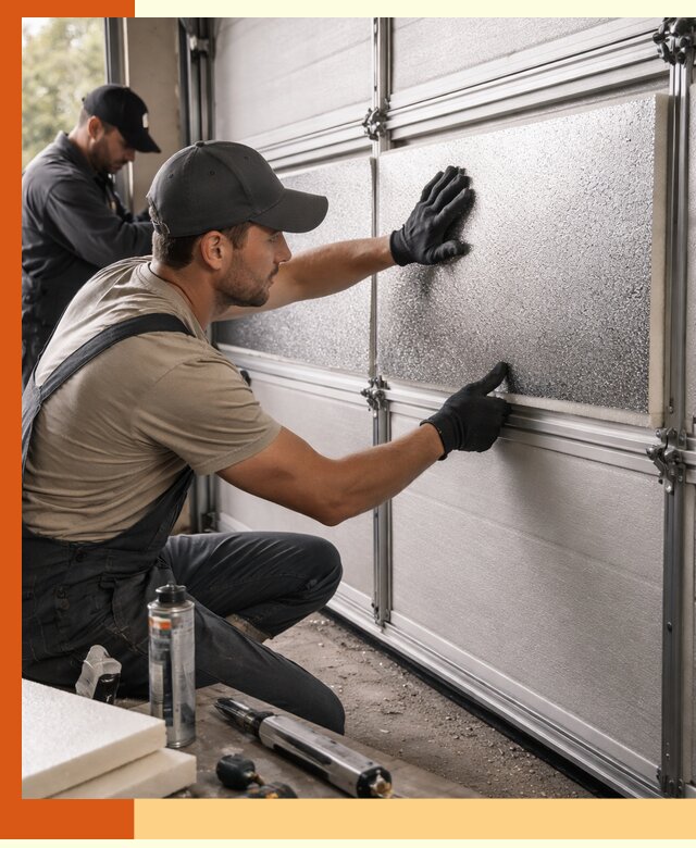 Утепление гаражных ворот в Лянторе качественно и надежно