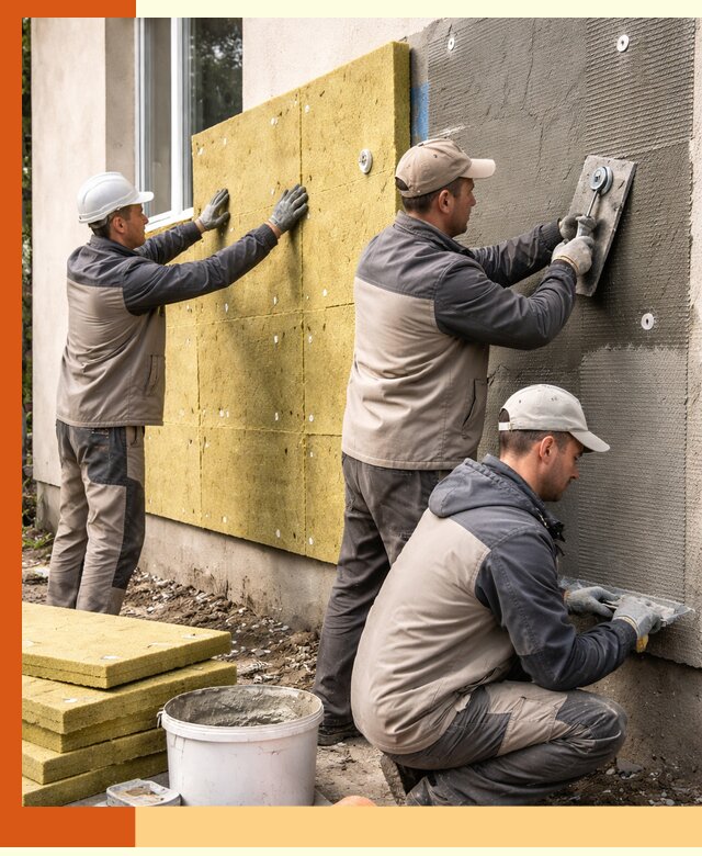 Утепление фасада под штукатурку в Лянторе — энергоэффективная технология