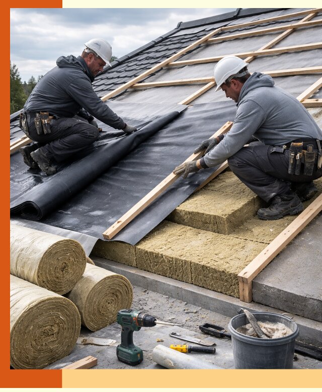 Утепление крыши снаружи в Лянторе: профессиональная теплоизоляция