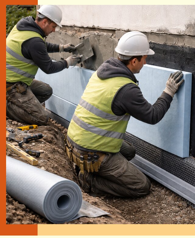 Утепление фундамента снаружи в Лянторе — профессиональная теплоизоляция