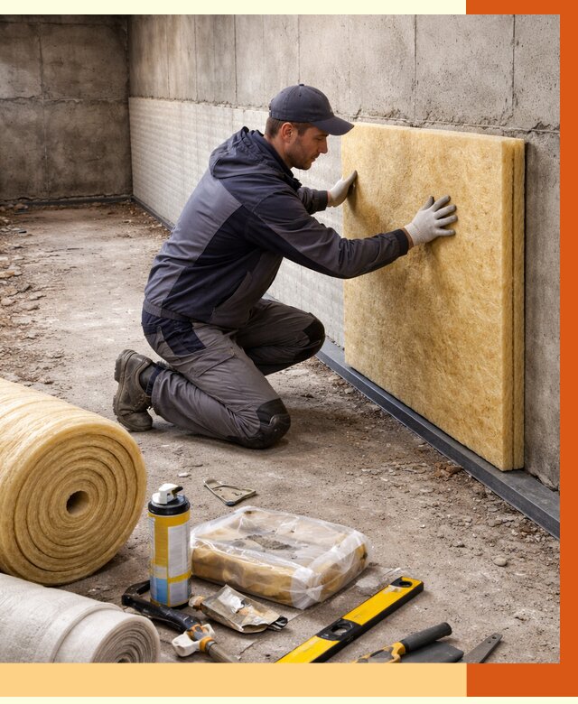 Утепление фундамента изнутри в Лянторе от 4300 руб./м2 — работы под ключ | ТепломастерЛнт