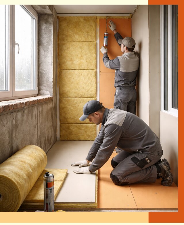 Утепление лоджии под ключ в Лянторе от 6654 руб/м2 — комплексное решение | ТепломастерЛнт