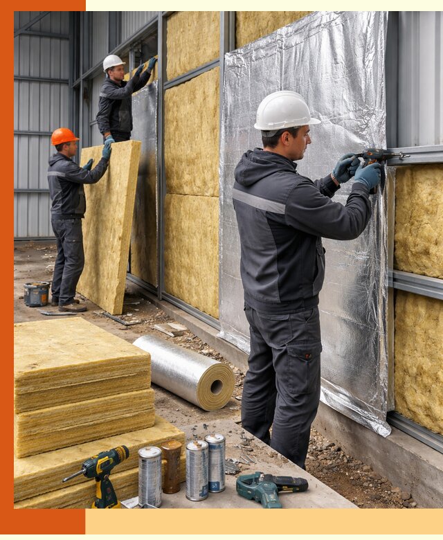 Утепление металлического ангара профессионально в Лянторе