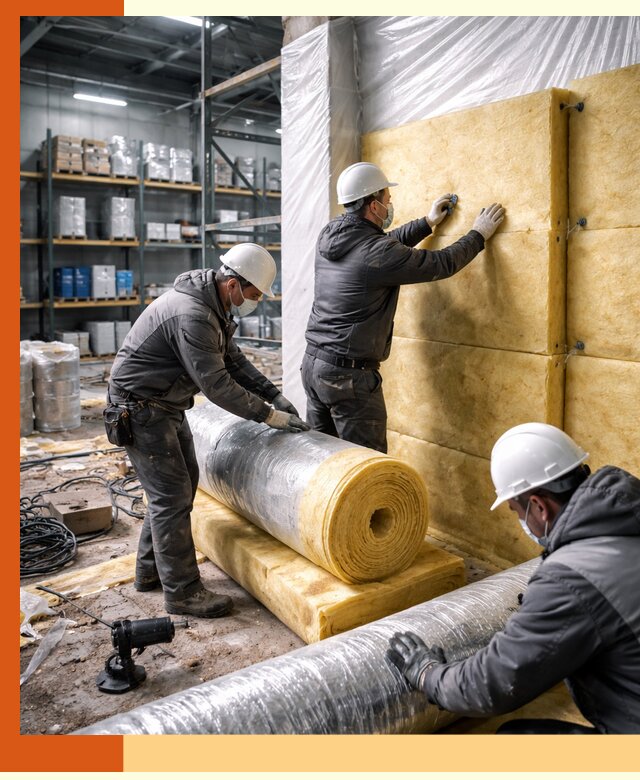 Утепление склада химсырья в Лянторе: безопасная и эффективная изоляция