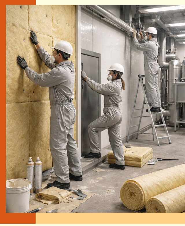 Утепление пищевого цеха под ключ в Лянторе