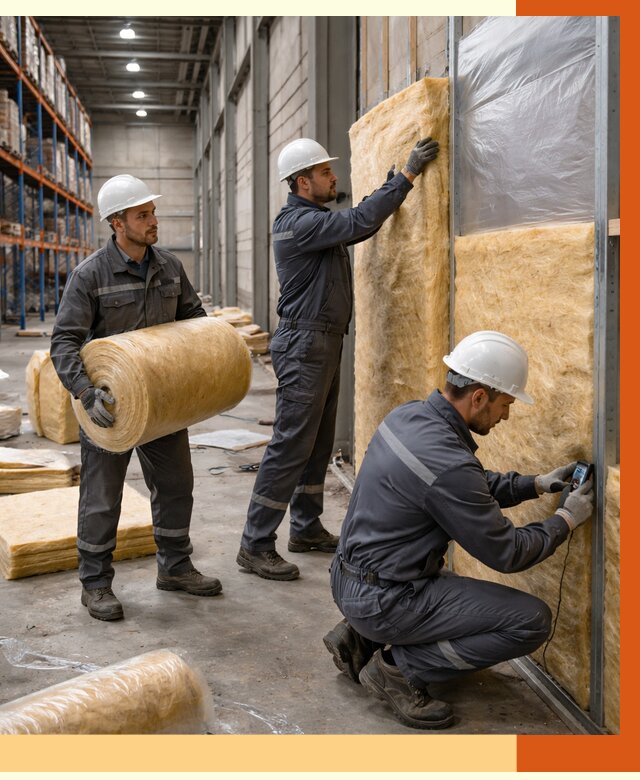 Утепление логистического центра в Лянторе от 4607 руб/м² под ключ | ТепломастерЛнт