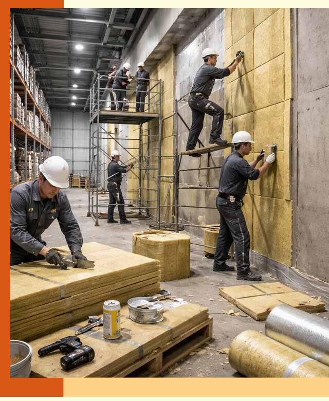 Утепление логистического центра в Лянторе качественно и экономично