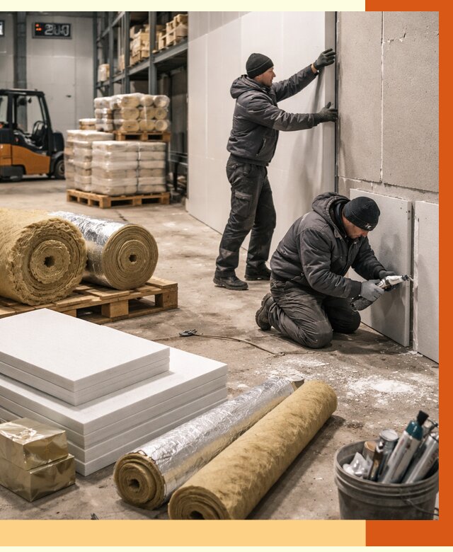 Утепление холодного склада в Лянторе от 8701 руб/м2 — комплексное под ключ | ТепломастерЛнт