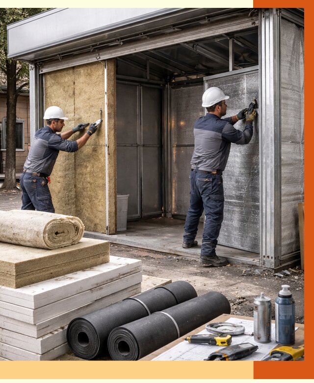 Утепление павильона шаурма в Лянторе под ключ от 1228 руб. за м² | ТепломастерЛнт