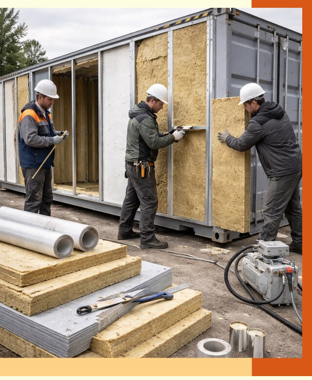 Утепление морского контейнера в Лянторе от 3839 руб. под ключ | ТепломастерЛнт