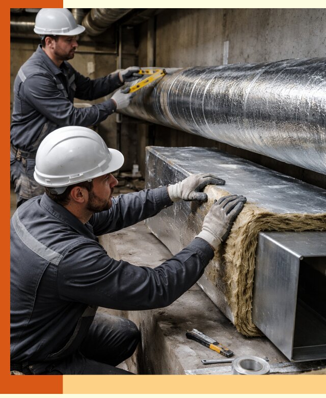 Профессиональное утепление воздуховодов и теплоизоляция в Лянторе