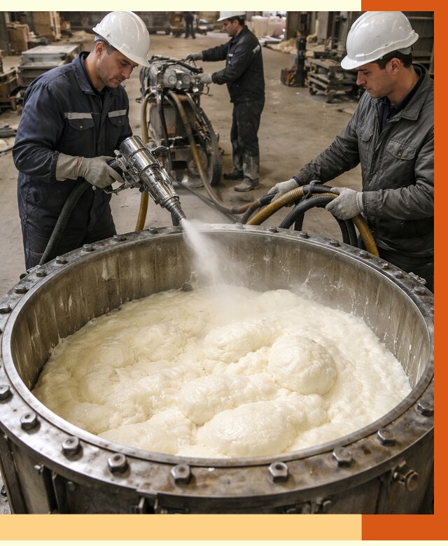 Заливка ППУ в емкости в Лянторе от 7422 руб. — утепление емкости под ключ | ТепломастерЛнт