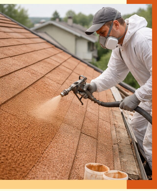 Утепление кровли жидкой пробкой в Лянторе от 2764 руб./м² под ключ | ТепломастерЛнт