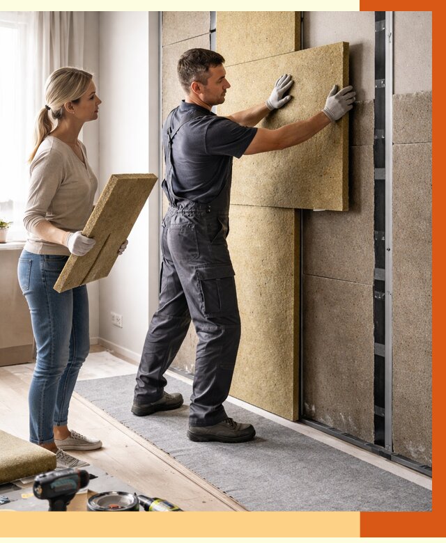 Профессиональная шумоизоляция квартиры в Лянторе от 7678 руб. за м2 | ТепломастерЛнт