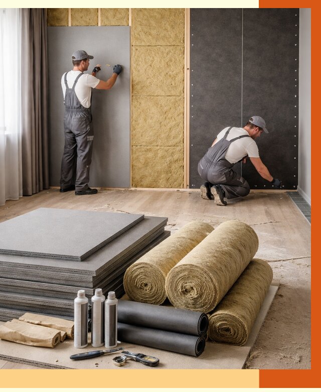 Шумоизоляция дома в Лянторе от 4607 руб/м2 — комплексная звукоизоляция под ключ | ТепломастерЛнт