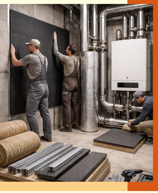 Шумоизоляция котельной в Лянторе от 6654 руб. под ключ | Профессиональная звукоизоляция — ТепломастерЛнт