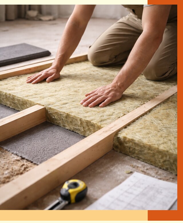 Шумоизоляция пола в Лянторе от 1280 руб./м² — профессиональная звукоизоляция | ТепломастерЛнт