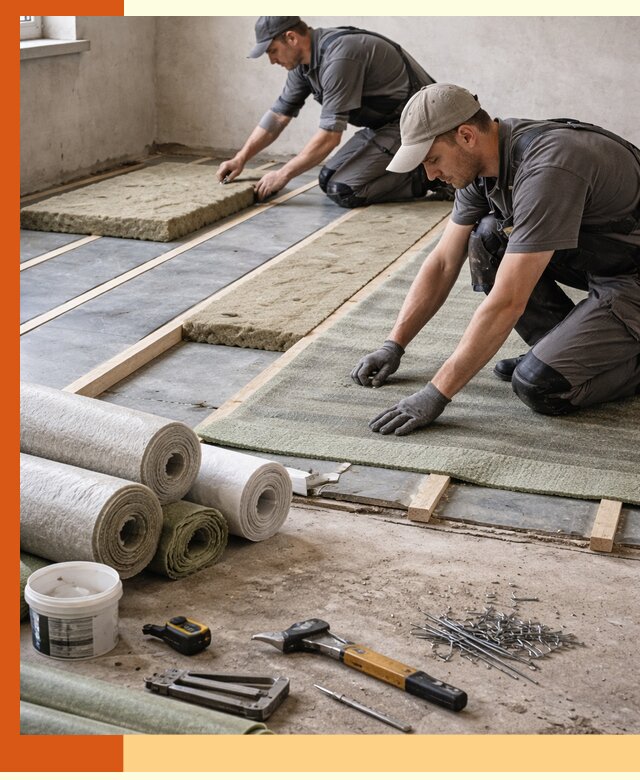 Шумоизоляция пола в Лянторе — профессиональная звукоизоляция помещений