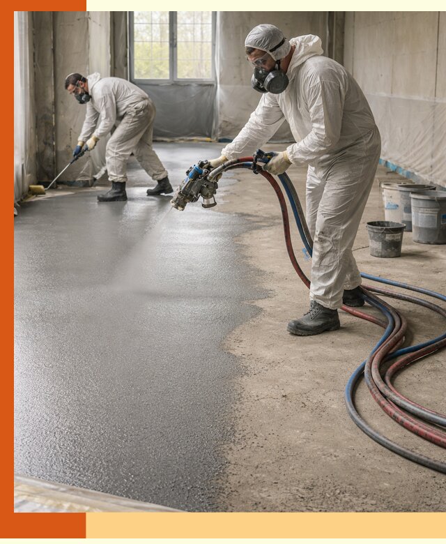 Гидроизоляция полимочевиной полов и конструкций в Лянторе