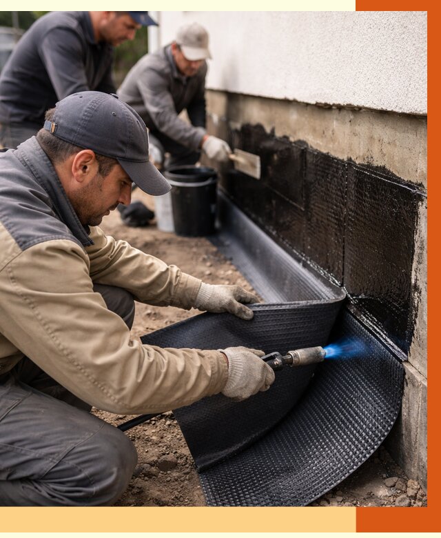 Гидроизоляция цоколя и отмостки в Лянторе от 8701 руб. — ТепломастерЛнт