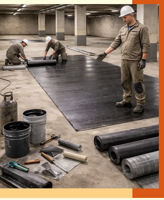 Гидроизоляция паркинга в Лянторе от 1228 руб/м² — профессиональная защита | ТепломастерЛнт