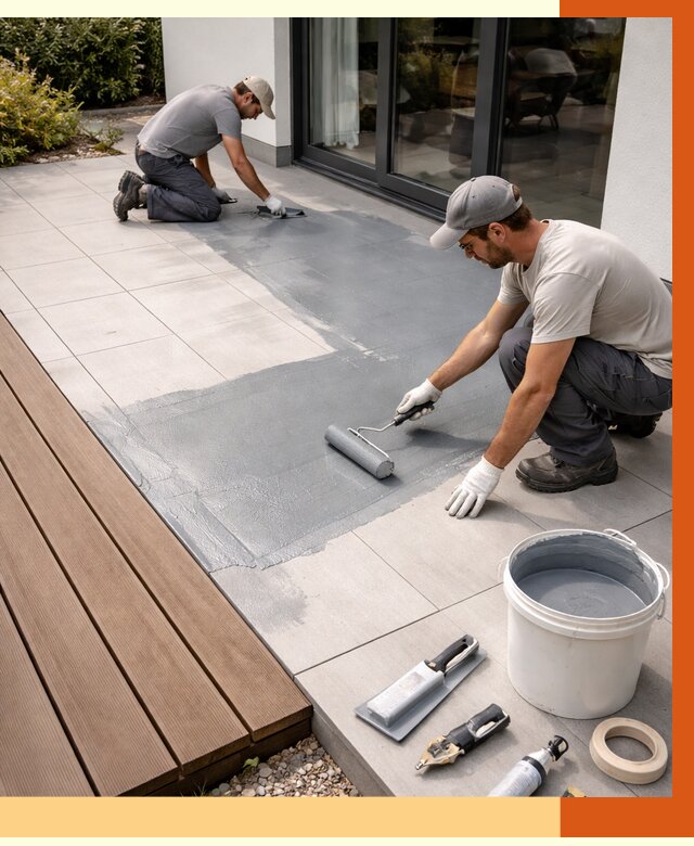 Гидроизоляция террасы в Лянторе под ключ от 7678 руб./м² | ТепломастерЛнт