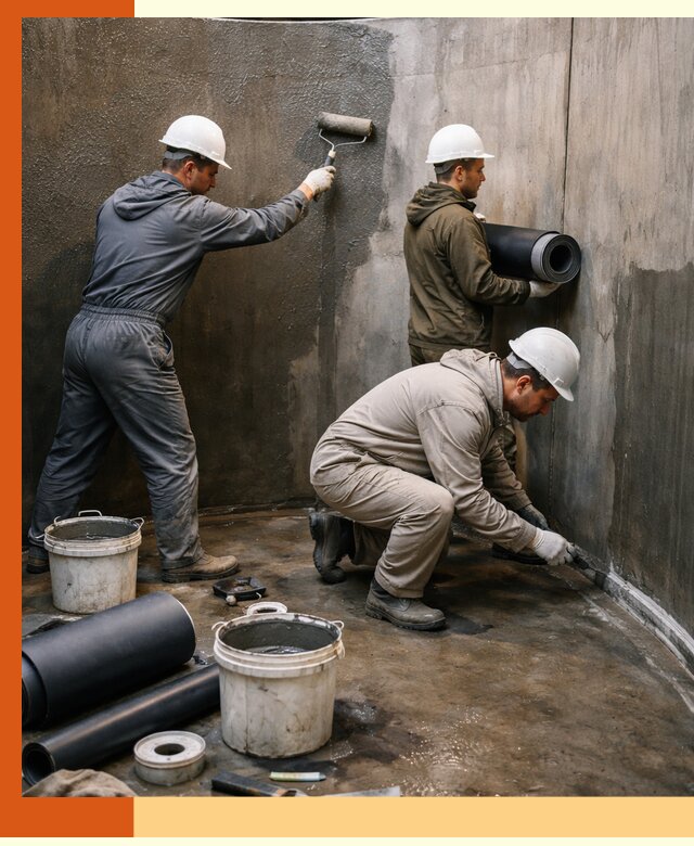 Гидроизоляция резервуара профессионально в Лянторе