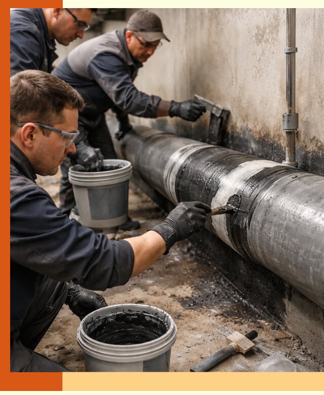 Гидроизоляция труб в Лянторе — защита и герметизация коммуникаций