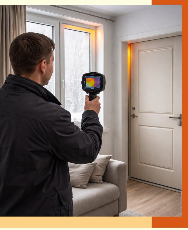 Тепловизионное обследование окон и дверей в Лянторе от 4607 руб. | ТепломастерЛнт