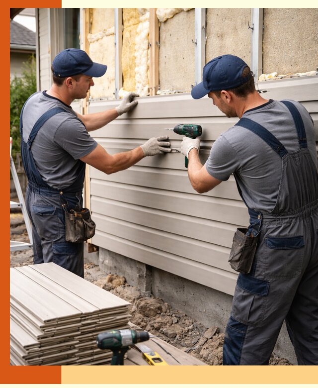 Монтаж сайдинга после утепления в Лянторе качественно и надежно